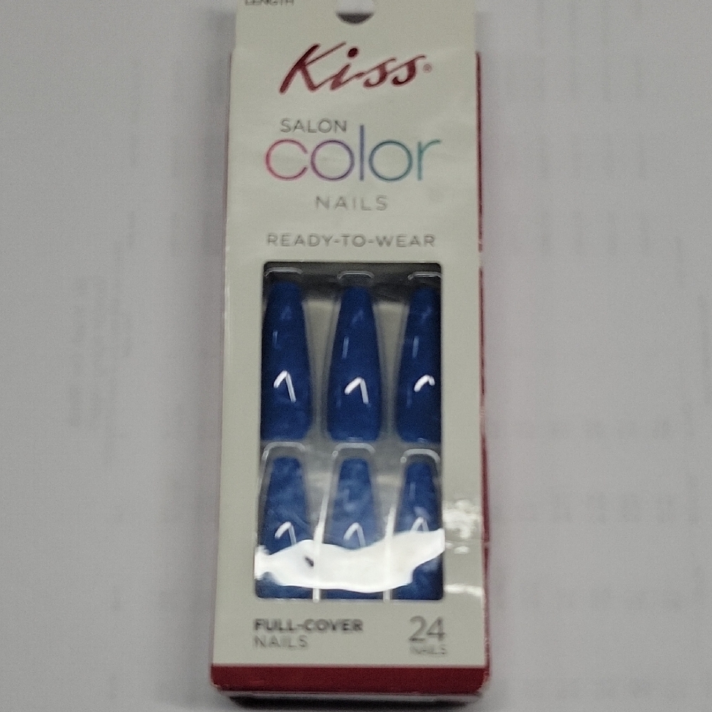 Kiss Salon Color Nails - Blue